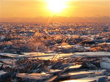 Lake Michigan Glass Ice